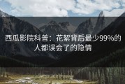 西瓜影院科普：花絮背后最少99%的人都误会了的隐情